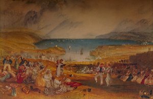 Plymouth, Devonshire, c1830 door Joseph Mallord William Turner