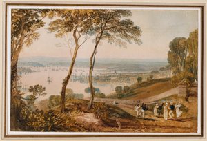 Plymouth Dock, vanaf nabij Mount Edgecumbe door Joseph Mallord William Turner