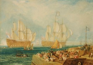 Plymouth Haven: Franse prijzen binnen slepen door Joseph Mallord William Turner