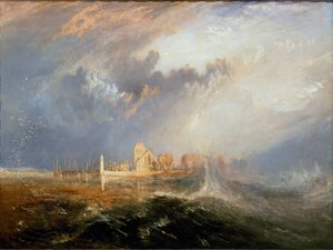 Quillebeuf aan de monding van de Seine door Joseph Mallord William Turner