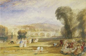 Richmond Hill en brug, Surrey, ca. 1831