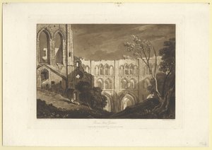 Rivaux Abbey door Joseph Mallord William Turner