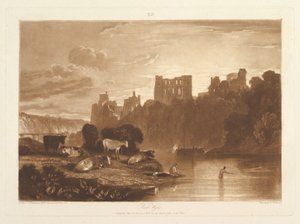 River Wye Liber Studiorum, deel X, plaat 48 door Joseph Mallord William Turner
