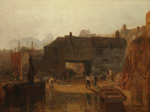 Saltash met de waterpont, Cornwall, 1811