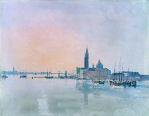 San Giorgio Maggiore vanaf de Dogana, 1819 door Joseph Mallord William Turner