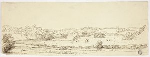 Scènes op de Kibble bij Little Milton Hall, Lancashire door Joseph Mallord William Turner