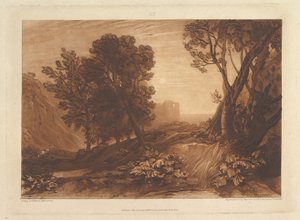 Eenzaamheid, of De lezende Magdalena Liber Studiorum, deel XI, plaat 53 door Joseph Mallord William Turner