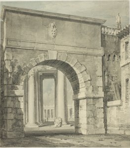 Sint Pieter gezien door de Porta Angelica door Joseph Mallord William Turner