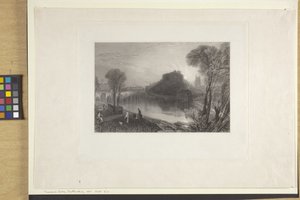 Tamworth Castle, Staffordshire door Joseph Mallord William Turner