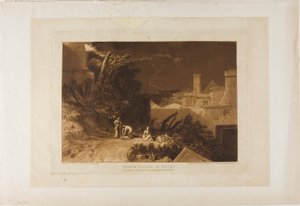 Tiende plaag van Egypte, plaat 61 uit Liber Studiorum door Joseph Mallord William Turner