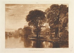 De alcove, Isleworth Liber Studiorum, deel XIII, plaat 63, 1 januari 1819 door Joseph Mallord William Turner