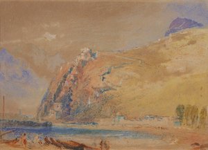 De Bastille in Grenoble vanuit de vallei van de Isère, ca. 1836 door Joseph Mallord William Turner