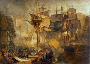 De Slag bij Trafalgar / door Turner door Joseph Mallord William Turner