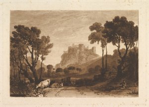 Het kasteel boven de weiden Liber Studiorum, deel II, plaat 8, 1808