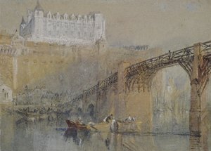Het kasteel van Amboise, ca. 1830