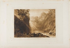 De val van de Clyde, plaat 18 uit Liber Studiorum