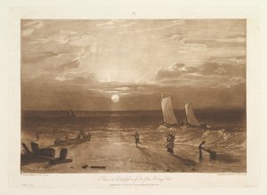 Het Mildmay Zeegezicht, Liber Studiorum, deel VIII, plaat 40 door Joseph Mallord William Turner