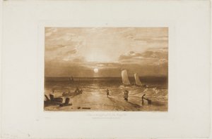 De Mildmay Zee-Stuk, plaat 40 uit Liber Studiorum door Joseph Mallord William Turner