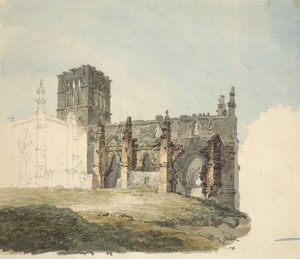 De Verwoeste Abdij in Haddington, c. 1794 door Joseph Mallord William Turner
