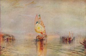 De zon van Venetië gaat naar zee, tentoongesteld 1843, 1937 door Joseph Mallord William Turner
