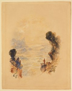 De verzoeking van Christus op de berg door Joseph Mallord William Turner