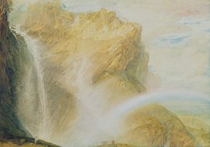 Bovenste waterval van de Reichenbach door Joseph Mallord William Turner