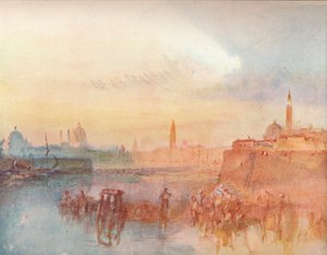 Venetië: De Salute vanaf S. Giorgio Maggiore, 1909 door Joseph Mallord William Turner