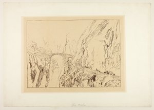 Via Mala door Joseph Mallord William Turner