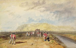 Winchelsea, Sussex, vanaf de Rye Road door Joseph Mallord William Turner