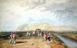 Winchelsea, Sussex, vanaf de Rye Road door Joseph Mallord William Turner