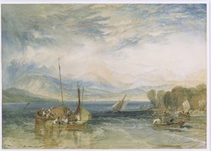 Windermere, 1821 (na restauratie) door Joseph Mallord William Turner