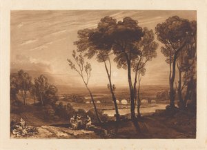De Brug in de Verte door Joseph Mallord William Turner and Charles Turner