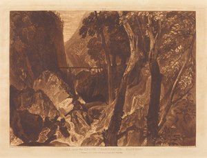Molen bij de Grote Chartreuse door Joseph Mallord William Turner and Henry Edward Dawe
