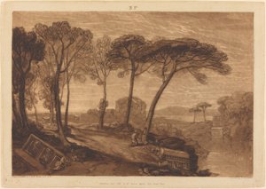 De tempel van Minerva Medica door Joseph Mallord William Turner and Robert Dunkarton