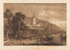 Stad van Thun door Joseph Mallord William Turner and Thomas Hodgetts