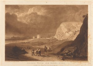 Martellotorens bij Bexhill, Sussex door Joseph Mallord William Turner and William Say