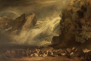 Watervallen van de Rijn bij Schaffhausen door after Joseph Mallord William Turner