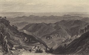 Mussoorie en de Doon, vanuit Landour door after Joseph Mallord William Turner