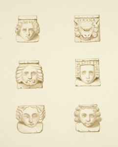 6 Corbels in het dak van St. James