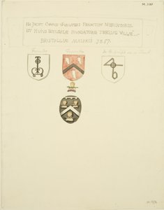 Wapenschilden op het graf van Framton 1357