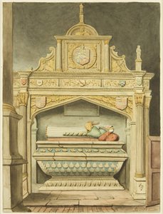 Monument van Miss Newton in de St. Peter