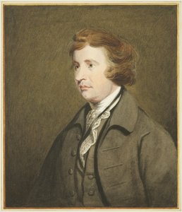 Portret in het Mansion House, Queen Square, van Edmund Burke