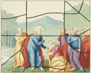 Glas-in-lood in de St Mark
