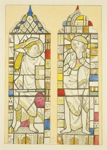 Glas-in-lood in het noordraam, noordtransept van St Mary Redcliffe