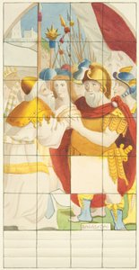 Glas-in-loodraam aan de oostkant van de zuidbeuk van de kathedraal van Bristol