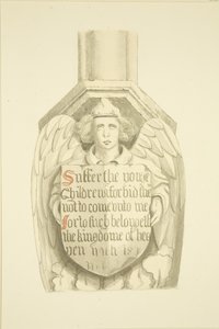Spant tegen een pilaar in de zuidwesthoek, nabij het orgel van St. Mary Redcliffe door Joseph Manning