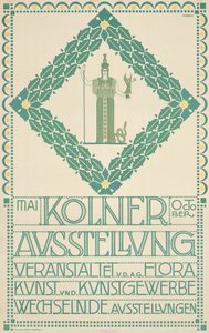 Een poster voor het Keulse Kunstfestival van 1905, 1905