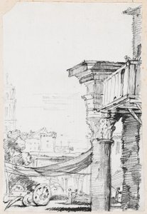 Een balkon in het Romeinse Forum