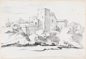 Gebouwen achter het Vaticaan door Joseph Marie Vien