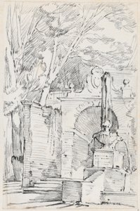 Fontein van Pomona in de tuinen van de Villa d